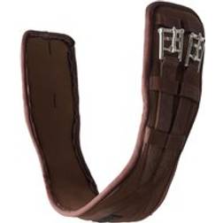 Horze Preformed Neoprene Dressage Girth with Elastic - Marron