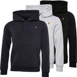 Brave Soul Men's Howard Three Pack Hoodies 3 pack - Black/​Grey/​Navy