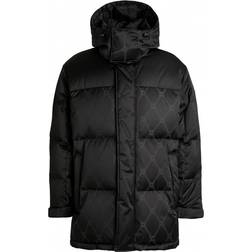 HUGO Water-repellent Parka Jacket with Signature Jacquard