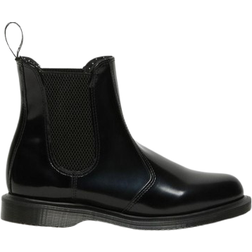 Dr. Martens Flora Smooth Leather Chelsea Boots - Black Polished Smooth