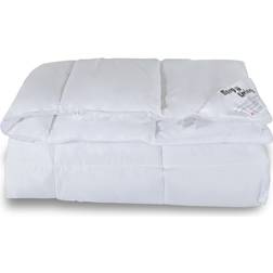 Borg Living Dyne Pude Sæt Dobbelt Helårs Fiberdyne 200x220 cm + 2x 60x63 cm - Microfiber Dyne Dynebetræk Hvid (220x200cm)