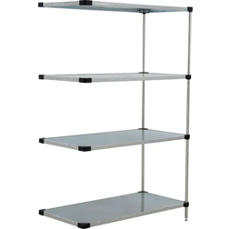 Nexel 4 Tier Add On Unit Gray Shelving System 42x74"