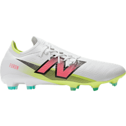 New Balance Furon Pro FG V7+ - White/Hi-lite/Neon Pink