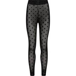 Liberté Liberte Mesh-Legging Black Flock Bow sort