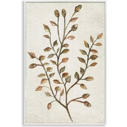 Stupell Industries Garden Botanics Sprig White Framed Art 12x18"