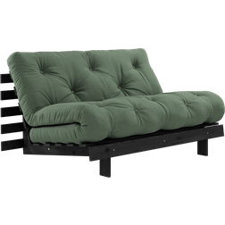 Karup Design Roots 140 Black Wood Olive Green/Black Lacquered Sofa 140cm 2 Seater