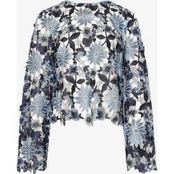 Noella Bluse Kezzie Blouse Dark Blue Mix (Levering slut oktober)