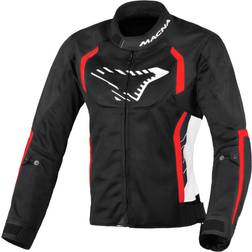 Macna Motorcycle Textile Jacket - Black/White/Red Woman