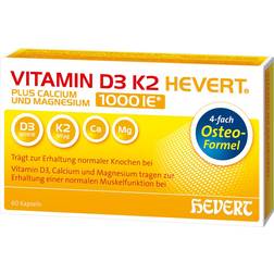 Hevert Vitamin D3 K2 Plus Capsules 60 pcs