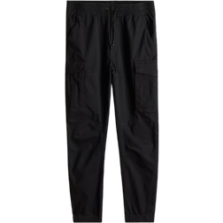 H&M Cargo Jogging Pants In Slim Fit - Black