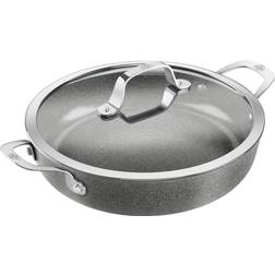Ballarini Salina Servierpfanne Mit Deckel Aluminium Ceramic Titanium mit Klappe 28 cm