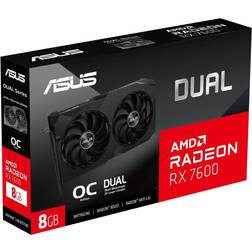 ASUS Dual Radeon RX 7600 V2 OC Edition HDMI 3xDP 8GB GDDR6