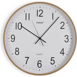 Versa Plastic Quartz 50x50 cm MDF Wood Wall Clock