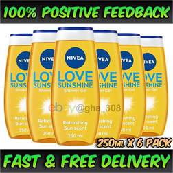 Nivea Love Sunshine Shower Gel 250 ml x 6 Pack 250ml