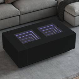 vidaXL Med Infinity LEDs 116 x 69 x 40 cm Soffbord 69x116cm