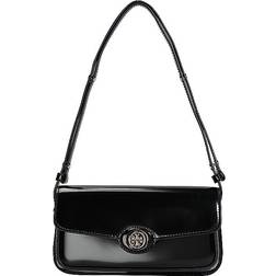 Tory Burch Robinson Spazzolato Rectangular Shoulder Bag - Black