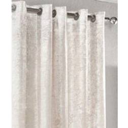 Alan Symonds Luxury Modern Crushed Velvet Eyelet Ring Top Curtains 229 cm x 229 cm