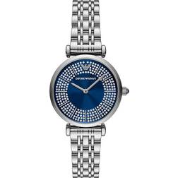 Emporio Armani Two-Hand Watch, Silver, Ilver