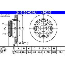 ATE Jarrulevyt BMW 24.0120-0240.1