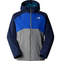 The North Face Men's Stratos Hooded Jacket - Monument Grey/TNF Blue/Summit Navy