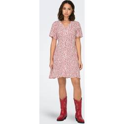 Only Onlevida Puseromekko - Red Ditsy Print
