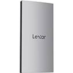 LEXAR ES3 Extern SSD 1TB, USB3.2 Gen2 Bärbar SSD, PSSD upp till 1050MB/s Läs, 1000MB/s Skrivning, Extern Solid State Drive kompatibel med iPhone15 Series/Mac/PS5/XBOX/Laptop/PC (LES3XXX001T-RNSNG)