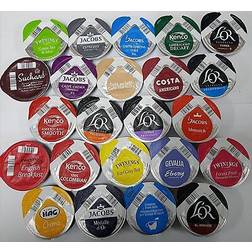 Tassimo 22 Variety Sample Coffee, Choco, Tea, T-Disc 22 x Assorted Flavours