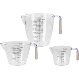 Home Basics Rubber Grip Measuring Cup 3pcs