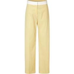 Stine Goya Sgbibbi, 2119 Poplin Lurex Kvinde Lurex Stripes Bukser Med Brede Ben hos Magasin