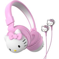 Hello Kitty 2-in-1 Wireless Bluetooth Headphones with Wired Earbuds