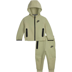 Nike Baby Sportswear Tech Fleece Full Zip Hoodie Set - Olive Aura (66L050-EBA)