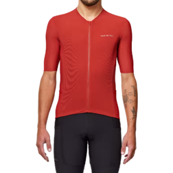 Van Rysel Men's Short Sleeved Summer Road Cycling Jersey - Brick Red