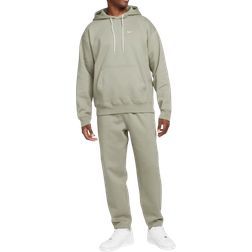 Nike Solo Swoosh Men's Fleece Hoodie - Light Army/White