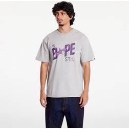 A Bathing Ape Gray Color Camo STA' Logo T-shirt GRAY