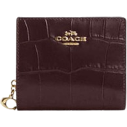 Coach Snap Wallet - Novelty Leather/Gold/Merlot