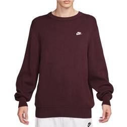 Nike Club Men's Crew-Neck Sweater - Burgundy Crush/White