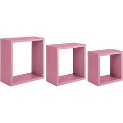 SAN-51827 Blush Pink Wall Shelf 35cm 3pcs