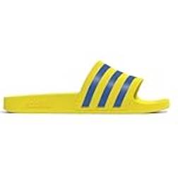 adidas Adilette Aqua Slides - Yellow/Bright Royal