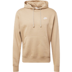 Nike Club Fleece Pullover Hoodie - Khaki/Valkoinen