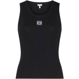 Loewe Anagram Cotton Blend Tank Top - Black