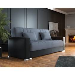 XXXlutz Letto Contenitore A 3 Posti In Ecopelle E Tessuto 230 x 96 x 101 cm Divano