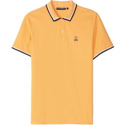 Psycho Bunny Mens Kingsbury Pique Polo Shirt - Mock Orange