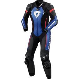 Rev'it! Xena 4 Leather Suit - Black/Blue/Red Woman