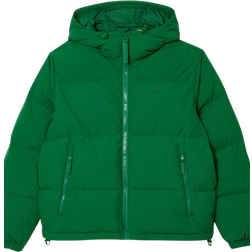 Lacoste Logo Men's Padded Hooded Jacket Ref. BH3522-00-CNQ Verde Talla