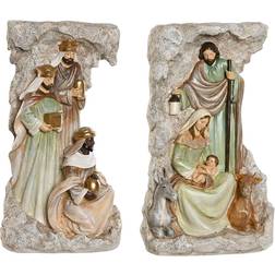 Home ESPRIT Nativity Scene Multicolored Julpynt 31.5cm 2st