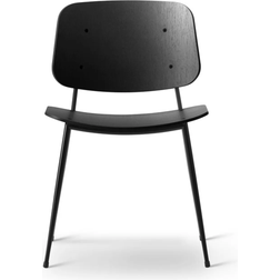Fredericia Furniture Søborg by Børge Mogensen Black Lacquered Oak Köksstol 78cm