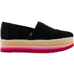 Toms Alpargata Platform Rope High Espadrille - Black