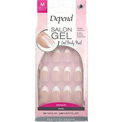 Depend Salon Gel Nude Oval 24 kpl