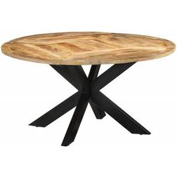 vidaXL Solid Black Dining Table 59.1"