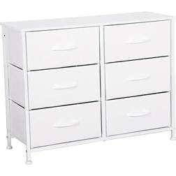 Home Treats Organiser Storage Unit For Bedroom White Chest of Drawer 80x62.4cm